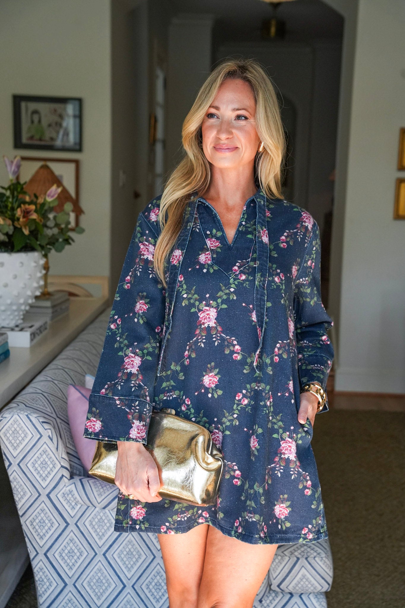 Country Fields Floral Mini Dress