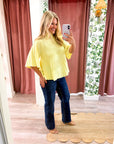 The Classic Swing Sweater-Lemon