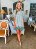 Ivy Days Striped Dress-Green