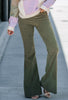 Corduroy Crush Flares- Olive