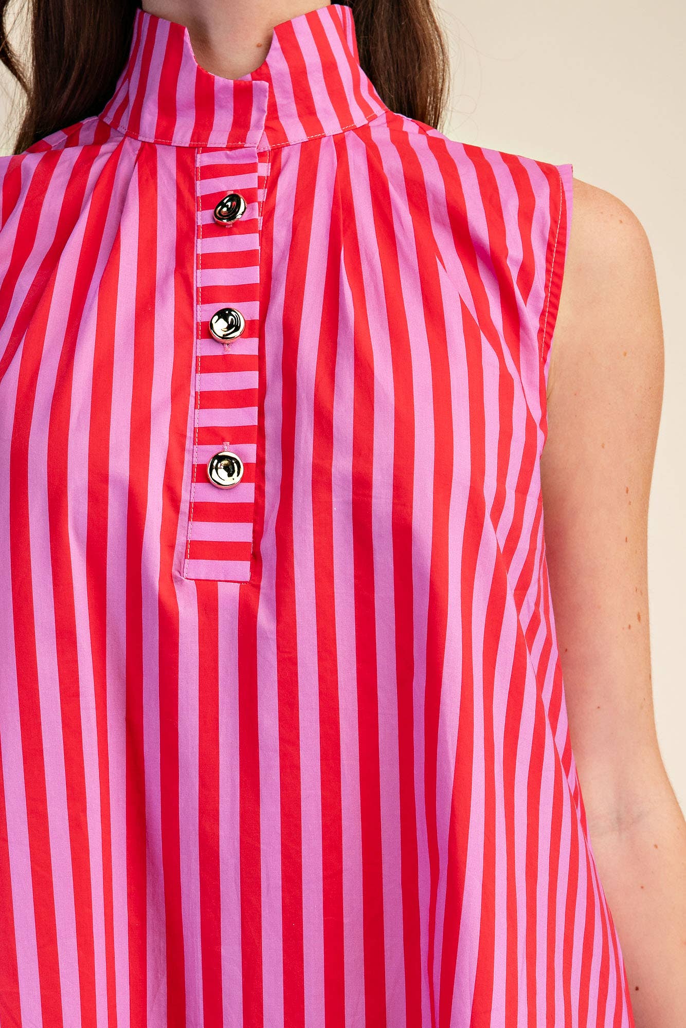 Nantucket Stripe Maxi Dress-Pink