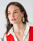 Harlee Leaf Drop Earrings