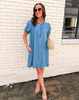 Denim Roots Mini Dress