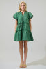 Isha Floral Tiered Mini Dress