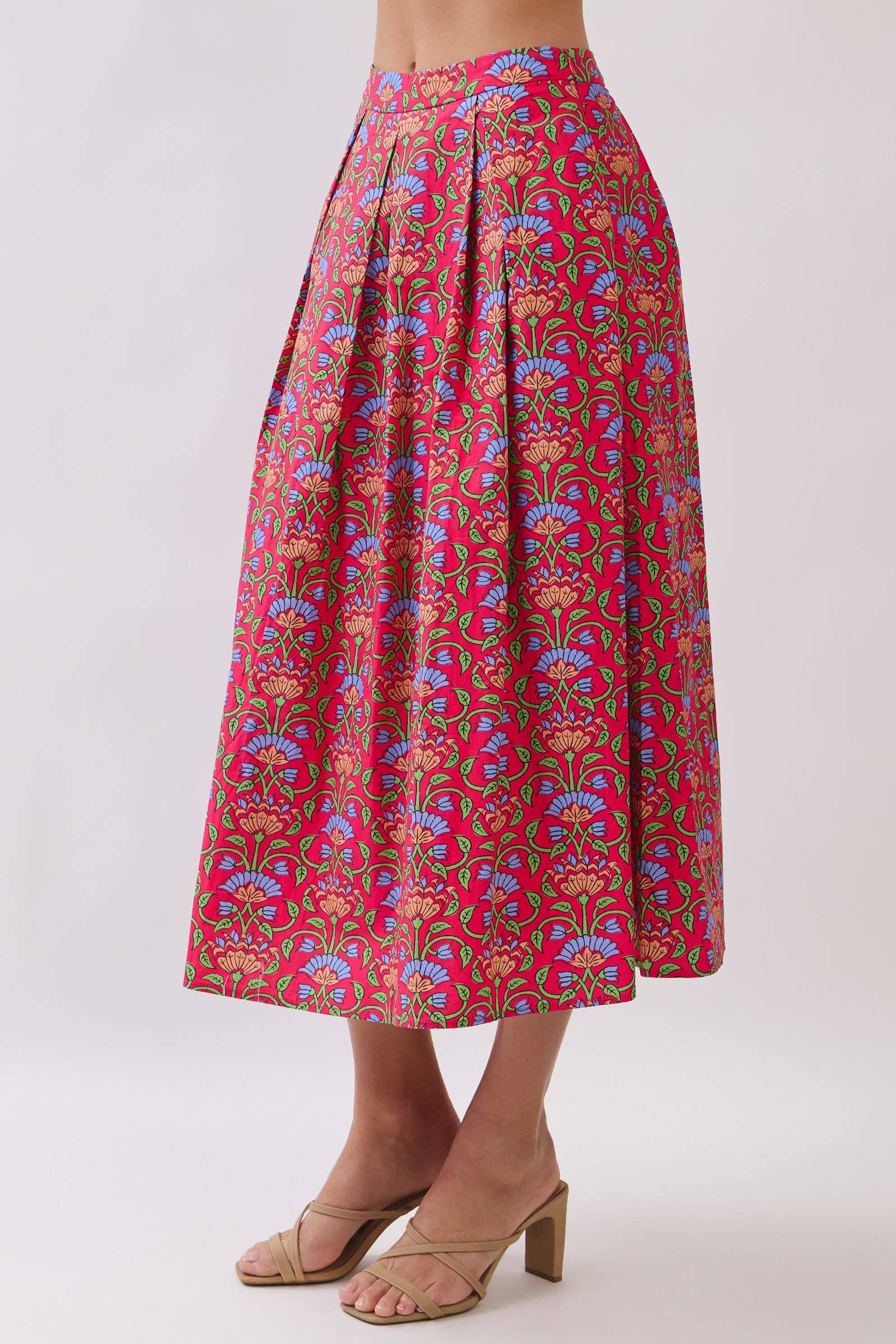 Gardenia Glow Midi Skirt