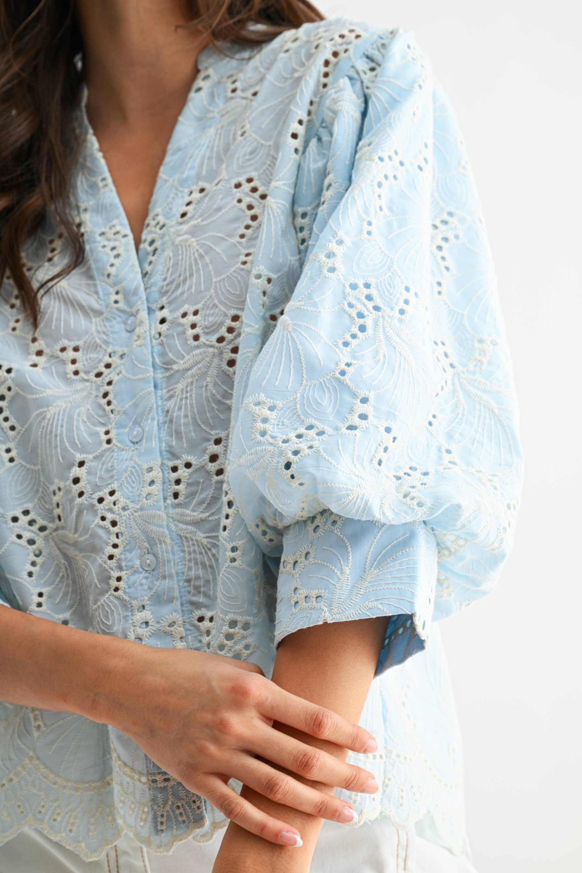 Angel Whisper Eyelet Top