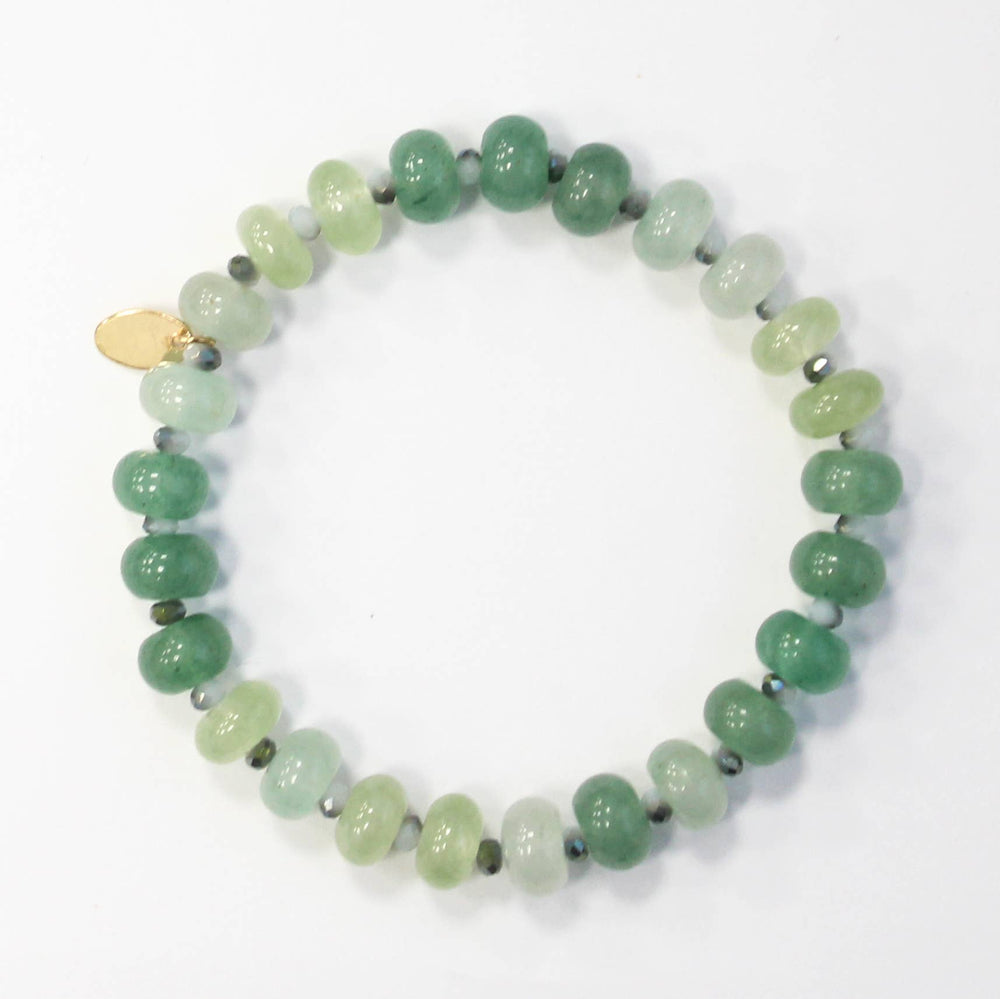 Beaded Layering Bracelet-Green