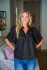 Sweet Harmony Eyelet Top-Black