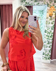 Ocean Mist Eyelet Lace Top