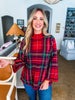 Tree Topper Plaid Top-Red