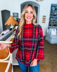 Tree Topper Plaid Top-Red