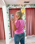 Sunday Autumn Knit Top-Pink