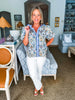 Renaissance Moment Top-Blue