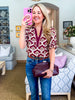 Hopeful Dreamer Floral Top-Wine