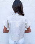 Timeless Touch Collar Top-Linen