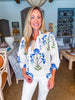 Sweet Florals Top-Cream