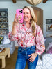 Hendry Floral Button Up Top