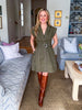 Chic Style Mini Dress-Olive