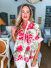 Flower Pop Oversized Top-Pink
