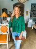 Promise Me Peplum Top- Green