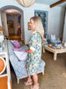 Muted Gardens Floral Mini Dress