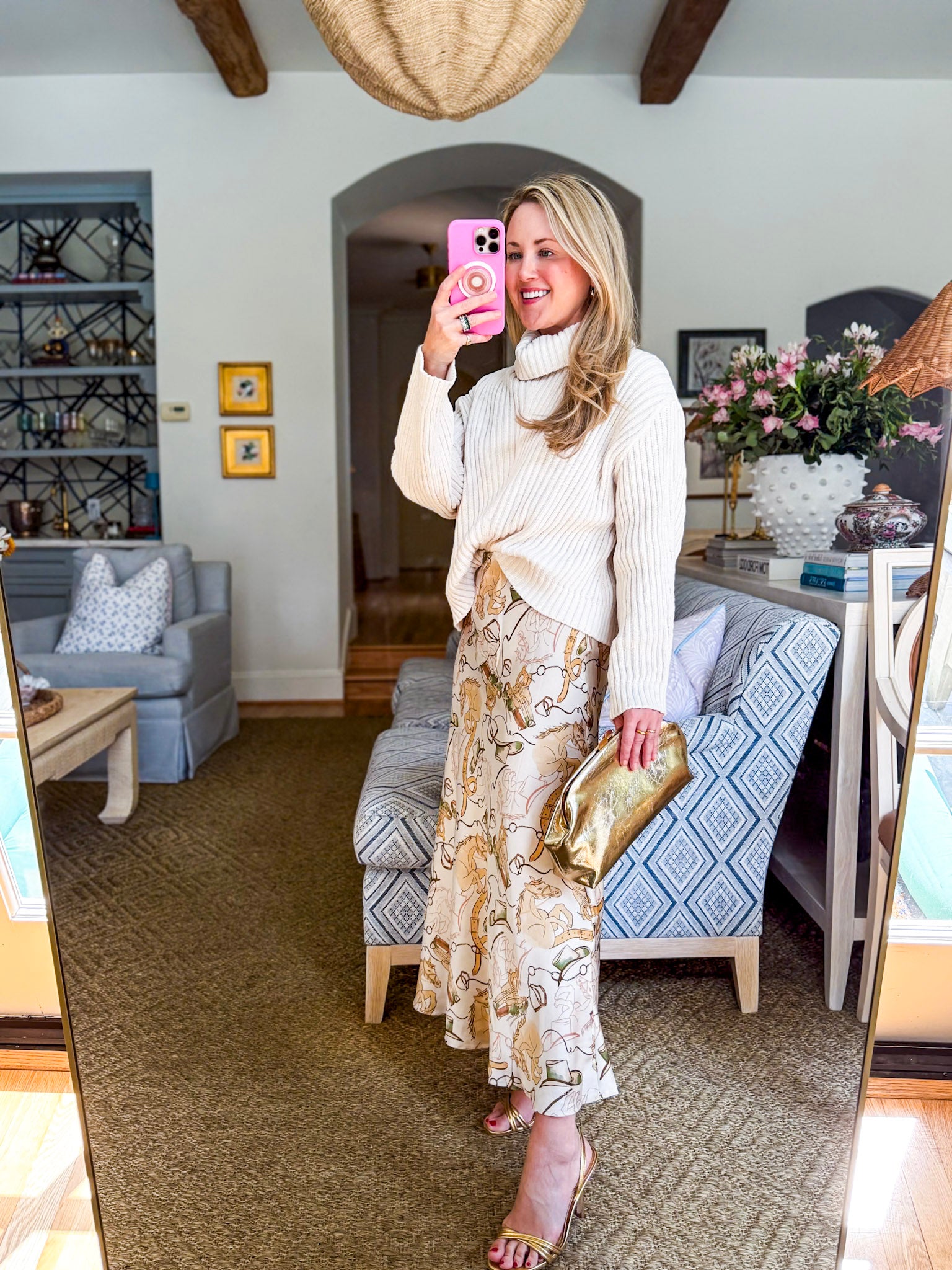 At the Roundup Midi Skirt