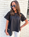 Soft Serenity Top-Black