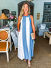 Santorini Seas Maxi Dress