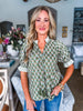 Blossom Drift Botanical Top-Olive