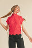 So Girly Sweater Vest- Red