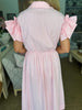 Strolling Through Maine Midi Dress-Pink