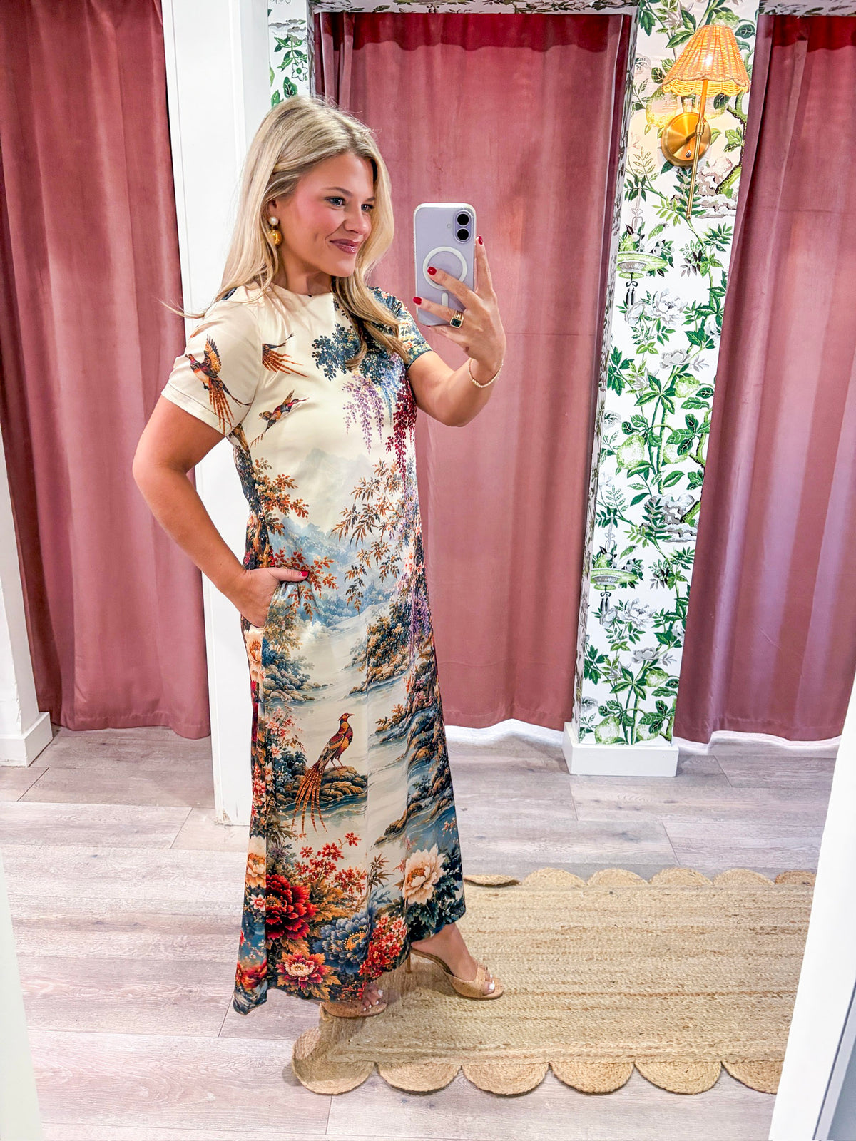 Floral Vista Midi Dress