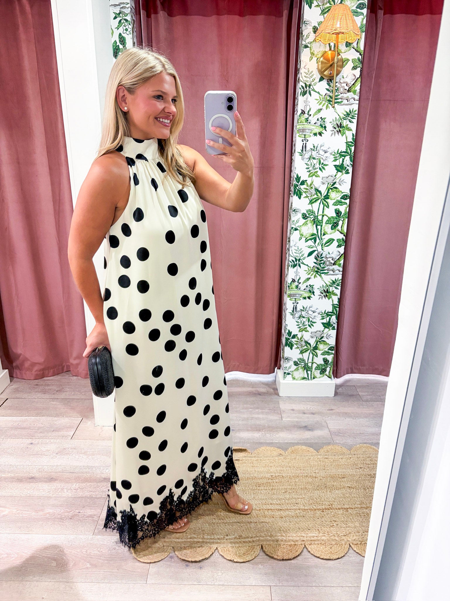 Polka Charm Maxi Dress