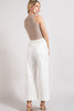 Soft Wide Leg Pants- Off White