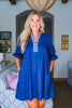 Latte Love Mini Dress-Navy