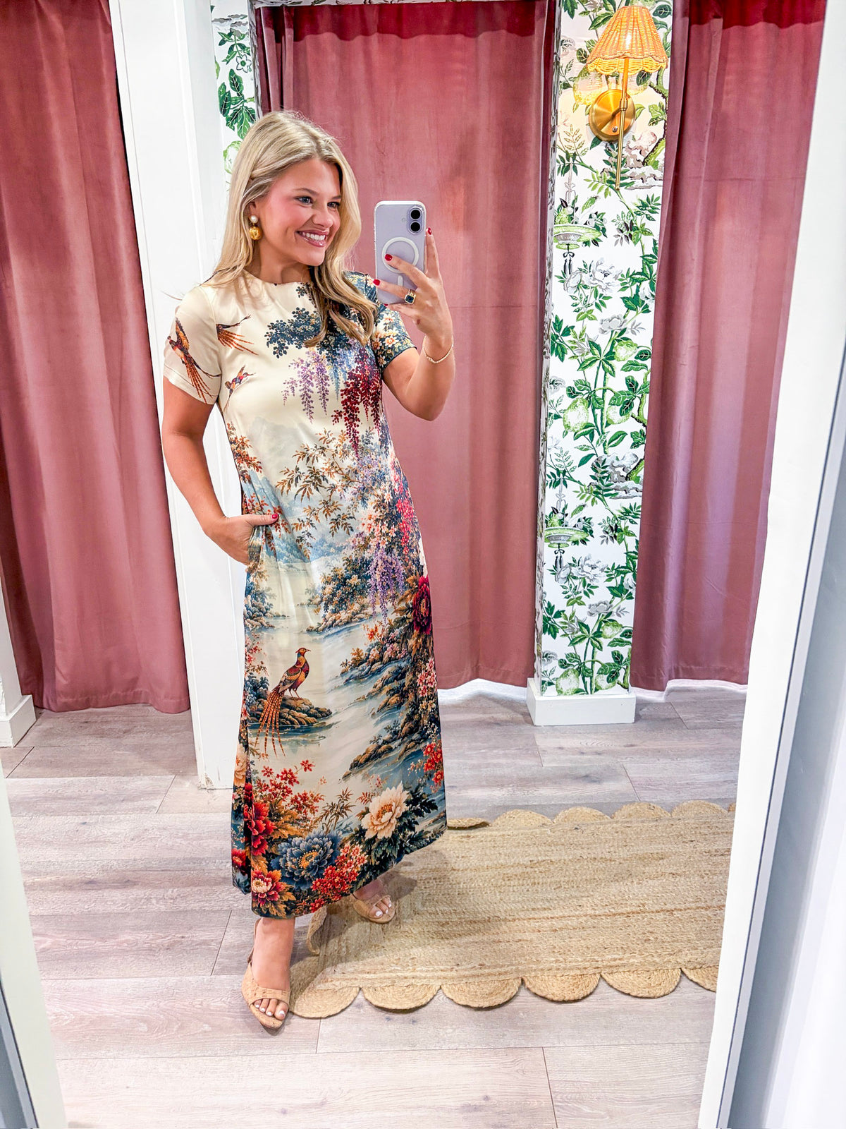 Floral Vista Midi Dress