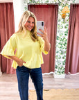 The Classic Swing Sweater-Lemon
