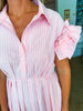 Strolling Through Maine Midi Dress-Pink
