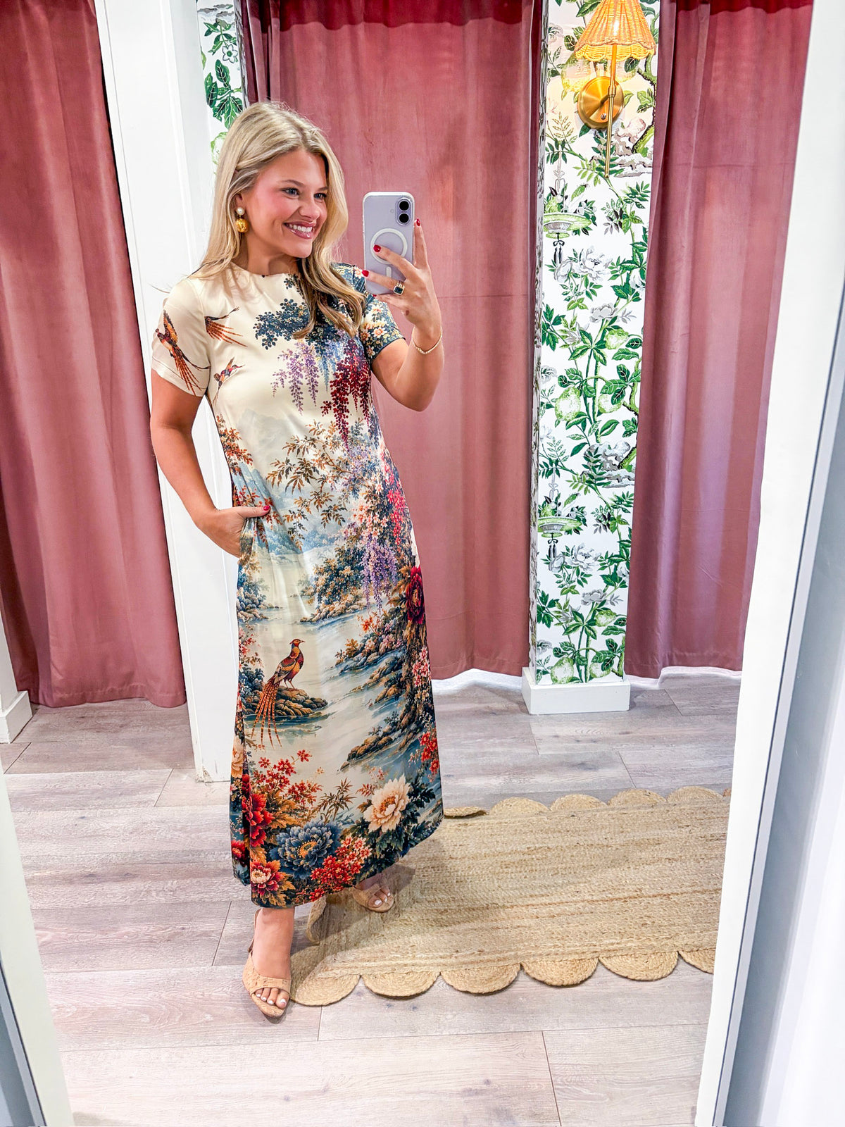 Floral Vista Midi Dress