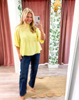 The Classic Swing Sweater-Lemon