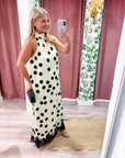 Polka Charm Maxi Dress