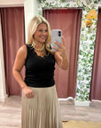 Florence Lace Tank- Black