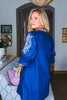 Latte Love Mini Dress-Navy