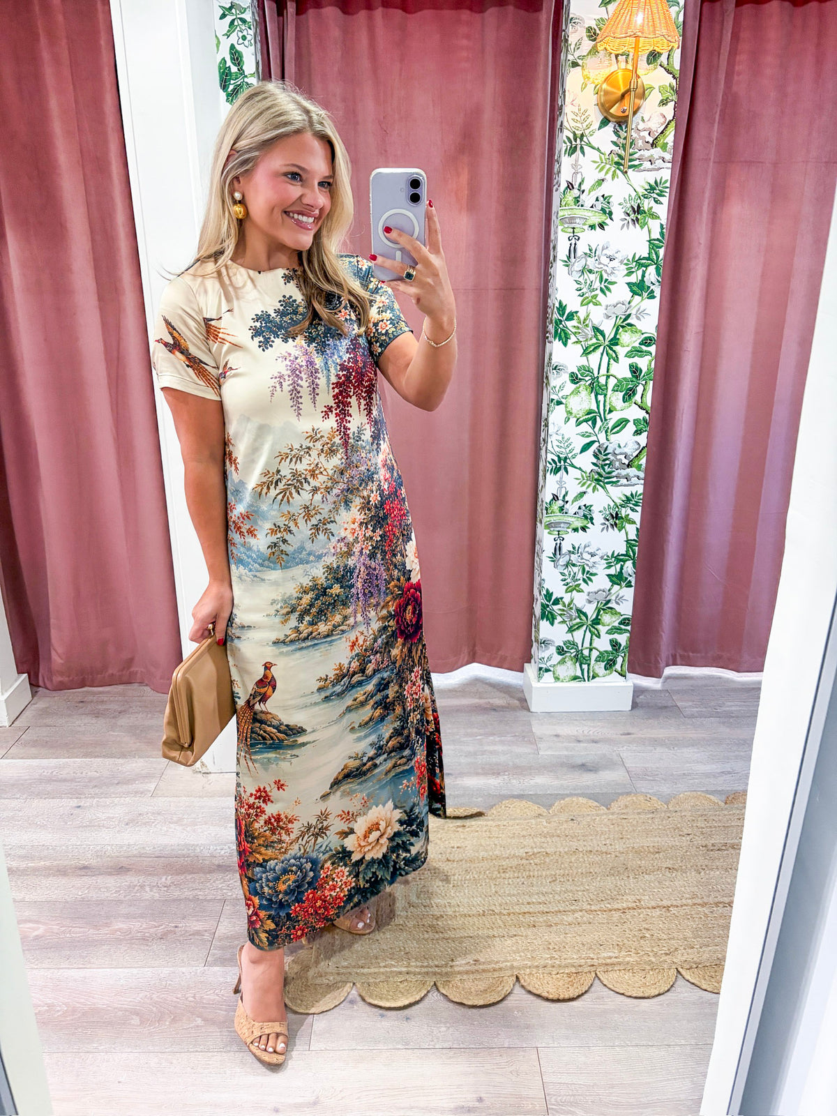 Floral Vista Midi Dress