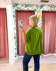 Mabel Oversized Tee-Green
