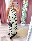 Polka Charm Maxi Dress