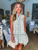 Chasing Hearts Floral Dress-Cream