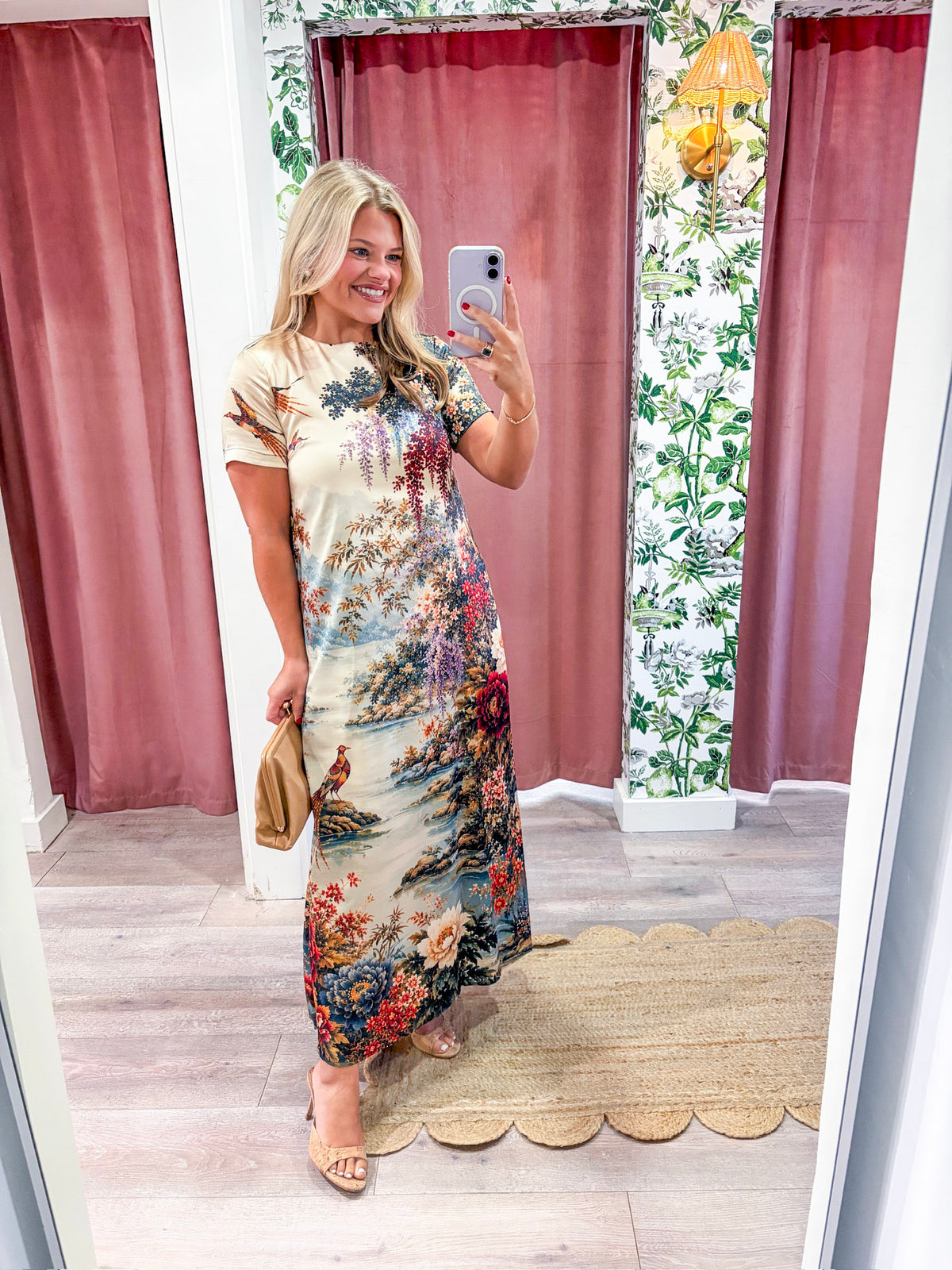 Floral Vista Midi Dress