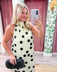 Polka Charm Maxi Dress