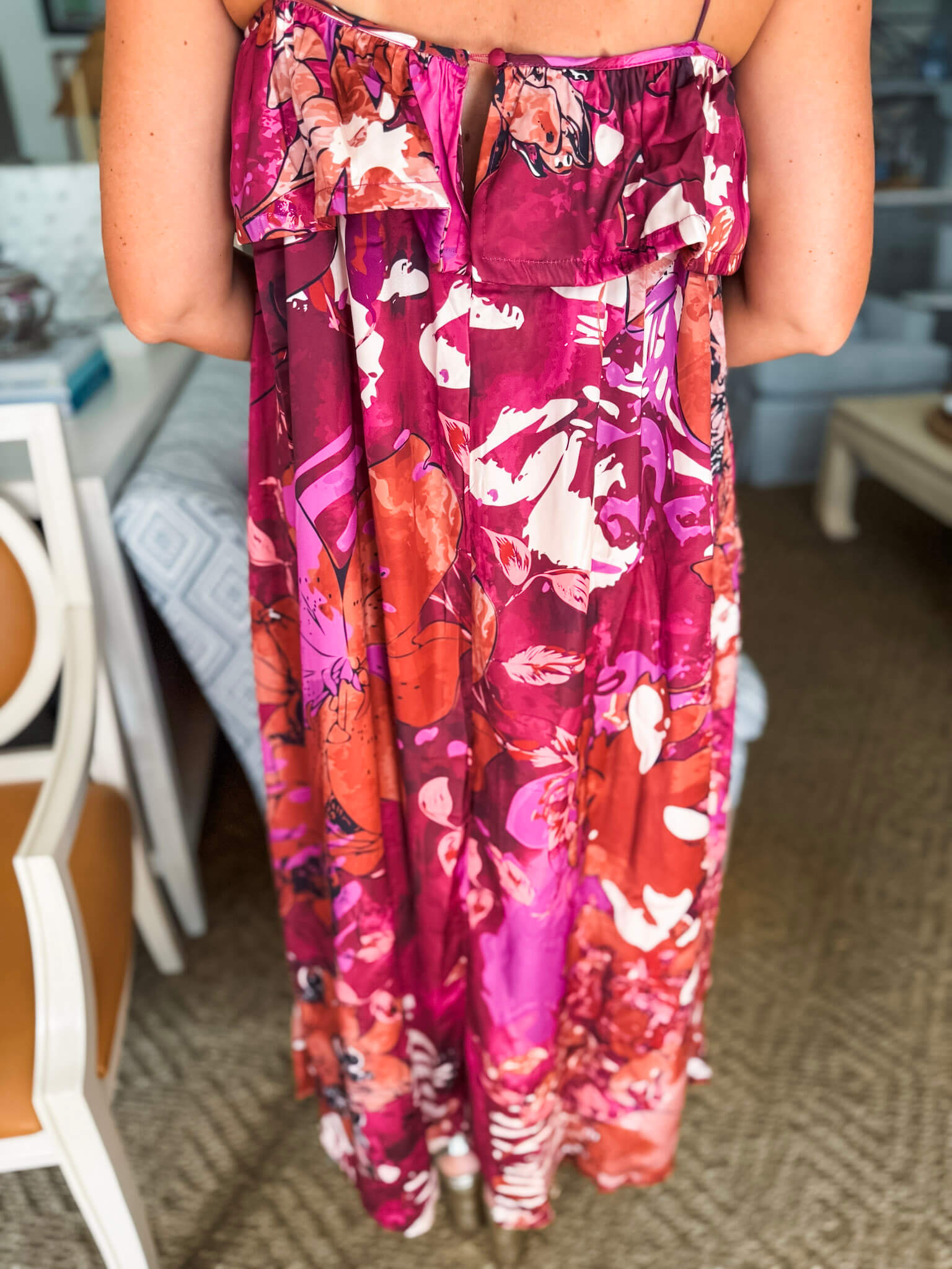 Just Us Flowy Midi Dress